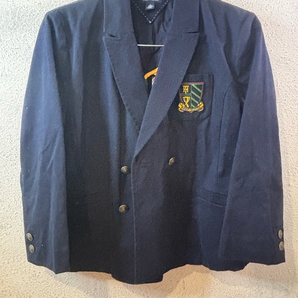 Tommy Hilfiger Navy Blazer with Crest - Picture 1 of 6